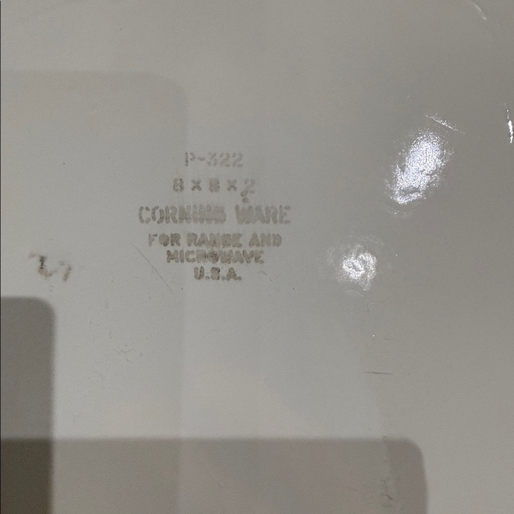 Corningware White Dish with Blue Accents - Picture 4 of 4